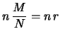 $\displaystyle (n, M) \,.$