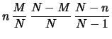 $\displaystyle n\,\frac{M}{N} = n\, r$