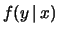 $\displaystyle P(Y=y\,\vert\,X=x) \propto P(X=x\,\vert\,Y=y)\cdot P(Y=y)\,.$