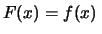 $\displaystyle f(x) = \frac{\mbox{d}F(x)}{\mbox{d}x}\,.$