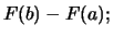 $\displaystyle x -\int_{-\infty}^a\!f(x)\,$