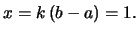 $\displaystyle x =
\int_{a}^{b}\!f(x)\,$