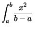 $\displaystyle x = \frac{a+b}{2}$