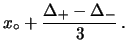 $\displaystyle x_\circ-a \,,$