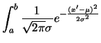 $\displaystyle Z=\frac{X-\mu}{\sigma}\, ,$