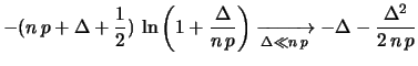 $\displaystyle \ln{D_p}$