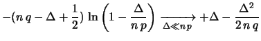 $\displaystyle \ln{D_q}$