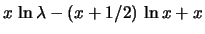 $\displaystyle \ln f(x\,\vert\,{\cal P}_\lambda )$