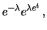 $\displaystyle \sum_{x=0}^{\infty}\frac{e^{t\, x}\,
e^{-\lambda}\, \lambda^x}{x!} =
e^{-\lambda}\, \sum_{x=0}^{\infty}\frac{\left(\lambda\,
e^t\right)^x}{x!}$