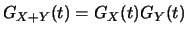 $\displaystyle G_{X+b}(t) = e^{b\,t}G_X(t)$