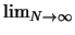 $\displaystyle \mbox{$\lim_{N \rightarrow \infty}$}$