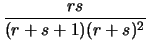 $\displaystyle \frac{r}{r+s}$