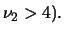 $\displaystyle \frac{2\nu^2(\nu_1+\nu_2-2)}{\nu_1(\nu_2-2)^2(\nu_2-4)}
\hspace{0.5cm}($