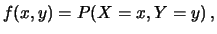 $ P(X=x\cap Y=y)$