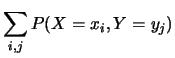 $\displaystyle \sum_{i=1}^{n_R}f(x_i,y_i) = 1\,.$