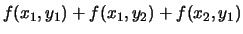 $\displaystyle \sum_{i,j}f(x_i,y_j)$