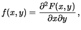 $\displaystyle P[(x\le X \le x + dx)
\cap (y\le Y\le y+dy)]\,.$