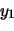 \begin{displaymath}\begin{array}{c} f(y) \\  \downarrow \end{array}\end{displaymath}