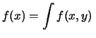 $ f_{X\,\vert\,Y}(x\,\vert\,y)$