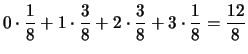 $ \frac{3/16}{1/2}=3/8$