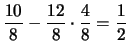 $\displaystyle 0\cdot \frac{5}{8} +
2\cdot \frac{2}{8} +
6\cdot \frac{1}{8}
= \frac{10}{8}$