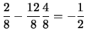 $\displaystyle 0\cdot \frac{6}{8} +
1\cdot \frac{2}{8}
= \frac{2}{8}$