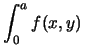 $\displaystyle y = \frac{1}{a}\,;$