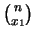 $\displaystyle \frac{n!}{x_1!\,x_2!\cdots x_m!}\,.$