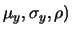 $ {\cal N}_2(\mu_x, \sigma_x$