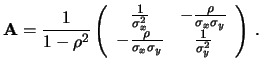 $\displaystyle Q^2 = \underline{\Delta}^T {\bf A} \underline{\Delta} \,,$