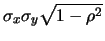 $ \sqrt{1-\rho^2}$