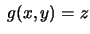 $\displaystyle f(z)=P(Z=z) = P(X=x,Y=y) = f(x,y)$