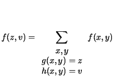 $ V=f(X,Y)$