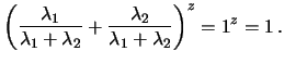 $\displaystyle \frac{e^{-(\lambda_1+\lambda_2)}(\lambda_1+\lambda_2)^z}{z!} =
f(z\,\vert\,{\cal P}_{\lambda_1+\lambda_2})\,,$