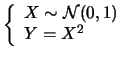 $\displaystyle \left\{\begin{array}{l} Y \sim {\cal N}(\mu_Y,\sigma_Y) \\
\mu_Y = a\,\mu_X+b \\
\sigma_Y = \vert a\vert\sigma_X
\end{array}\right.\,.$