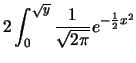 $\displaystyle P(Y \le y ) = P(X^2 \le y) = P(-\sqrt{y}\le X\le \sqrt{y})$