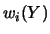 $\displaystyle f(y_i) \approx \frac{w_i(Y)}{\Delta Y_i}\,,$