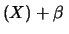 $\displaystyle (\alpha\, X+\beta\, Y) = \alpha\,$