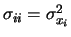 $\displaystyle \sigma_Y^2 = \sum_{ij}\sigma_{ij}\, ,$