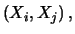 $\displaystyle (X_i,X_j)
= \sum_{i\ne j}\alpha_{i}\, \alpha_{j}\,$