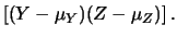 $\displaystyle \left\{\begin{array}{l} Y=\alpha_1X_1+\alpha_2X_2 \\
Z=\beta_1X_1+\beta_2X_2 \end{array} \right.\,.$