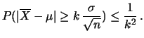 $ \sigma{\overline{X}_n}$