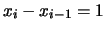 $\displaystyle \int_{x_i-1/2}^{x_i+1/2}
\frac{1}{\sqrt{2\pi}\sigma}
e^{-\frac{(x-\mu)^2}{2\sigma^2}} dx$