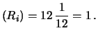 $\displaystyle (R_i) -6 = 0$