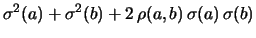 $\displaystyle \sigma^2(s)$