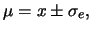 $ \sigma_{\mu}=\sigma_e$