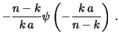$\displaystyle \frac{1}{a}\psi(a)$