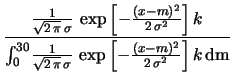 $\displaystyle f(m\,\vert\,x, f_{\circ K})$