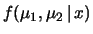 $\displaystyle \left.\left. \ \ +
\frac{(x_2-\mu_2-z)^2}{\sigma_2^2}
\right)
\right]\,.$