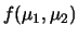 $\displaystyle f(\mu_1,\mu_2) \xrightarrow[\sigma_Z\rightarrow 0]{} \frac{1}{\sq...
...2\,\pi}\,\sigma_2} \,\exp{\left[-\frac{(\mu_2-x_2)^2}{2\,\sigma_2^2}\right]}\,.$